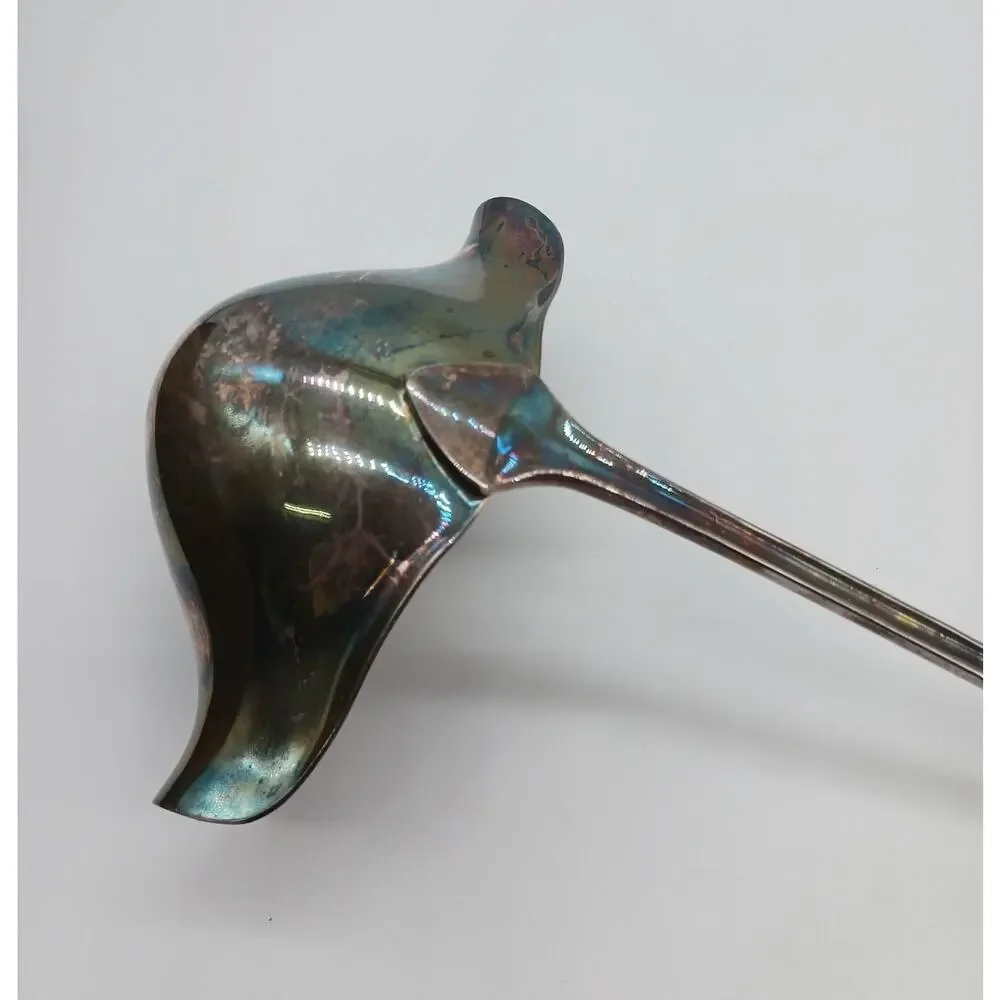 Vintage Silverplate Punch Ladle International Silver Co. IS, Curved Handle